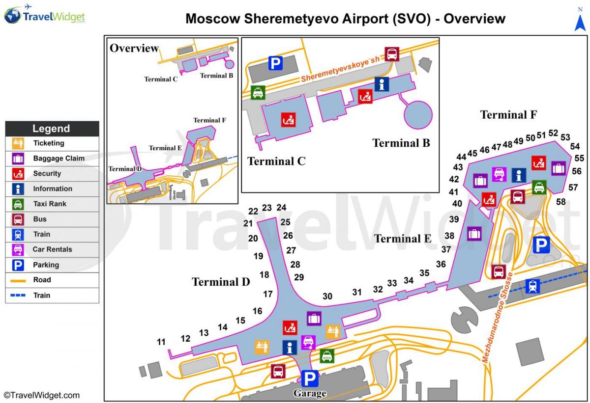 Kart Sheremetyevo terminallarının