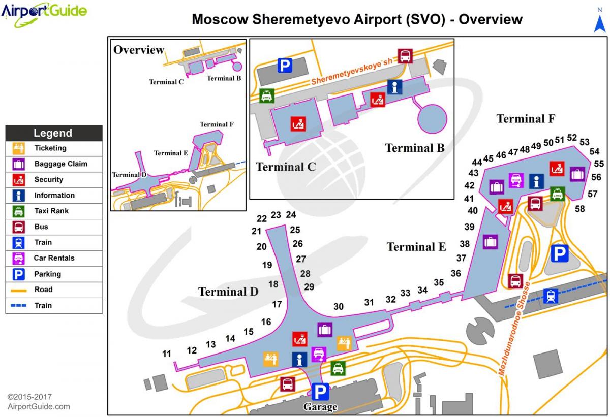 Sheremetyevo terminal kart