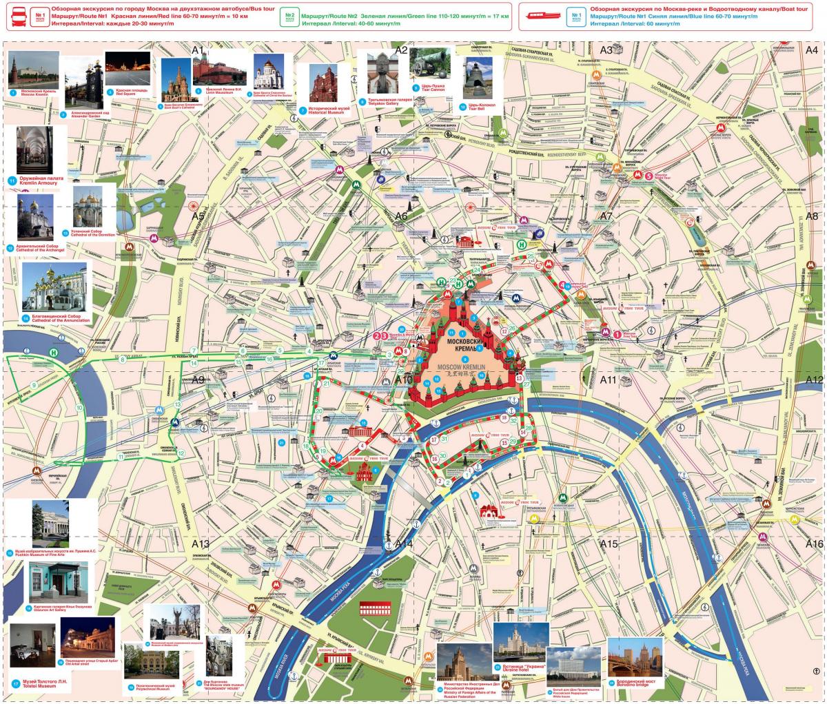 Moskva avtobus tur marşrut xəritəsi