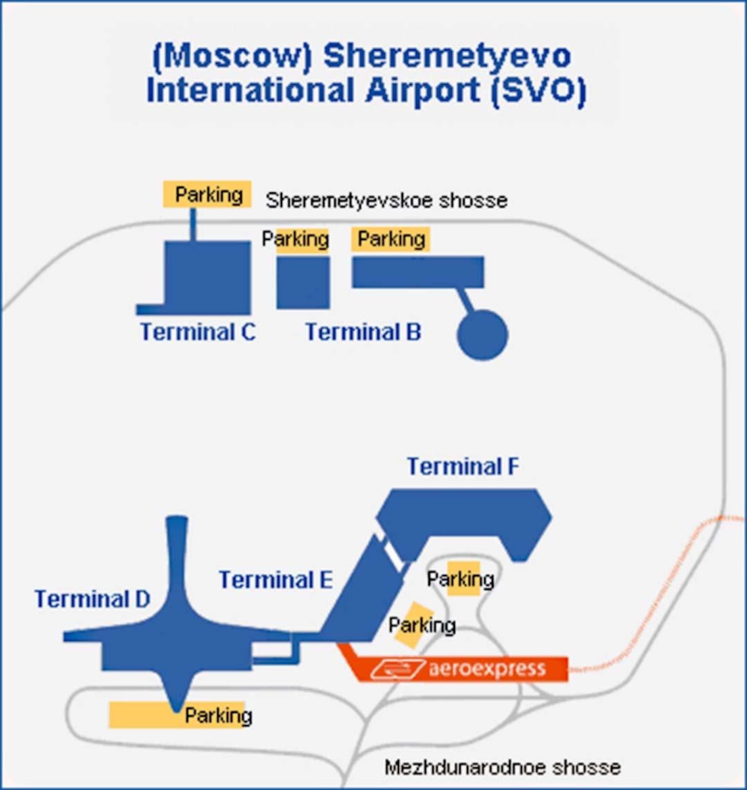 Sheremetyevo xəritə