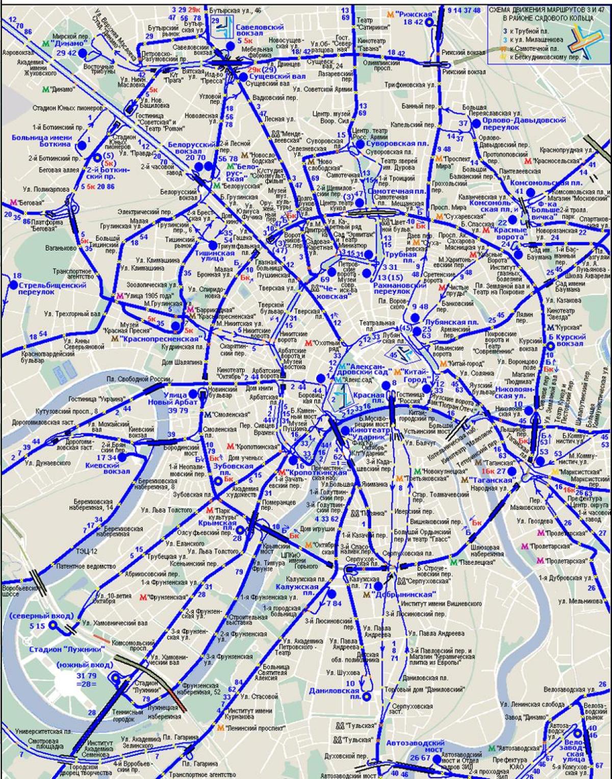kart Moskvanın trolleybus