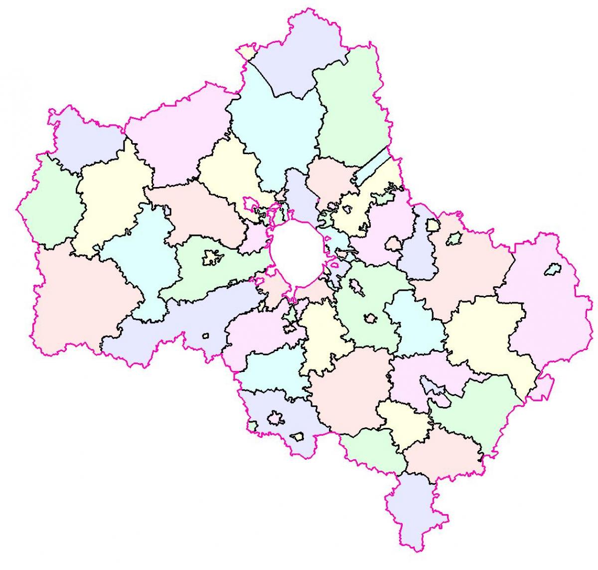 Moskva vilayəti xəritəsi
