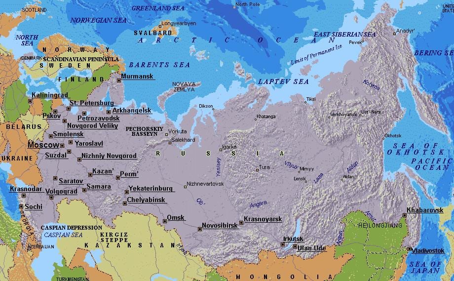 kart, Moskva, Rusiya