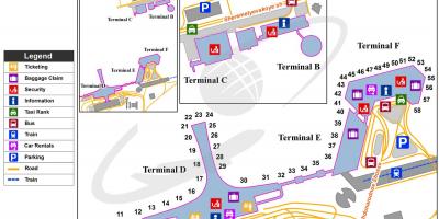 Moskva hava limanı Sheremetyevo xəritəsi