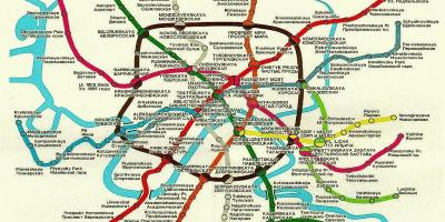 Moskva Dəmir yolu xəritəsi