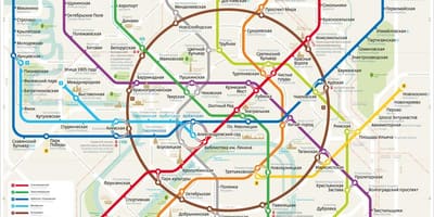 Kart moskva metrosunun ingilis və rus
