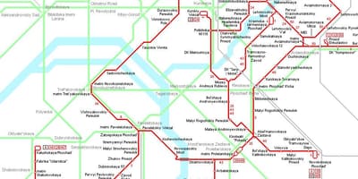Kart Moskva tramvay