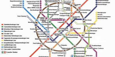 Moskva metro xəritəsi ingilis dili